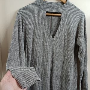 Maurices sweater with cutout and sharkbite hem XL